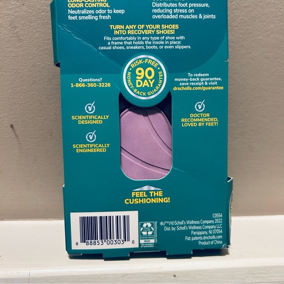 NWT Women’s DR. SCHOLL’S ‘Revitalize’ Recovery Insoles (Trim To Fit: Size 6-10) - Picture 5 of 10